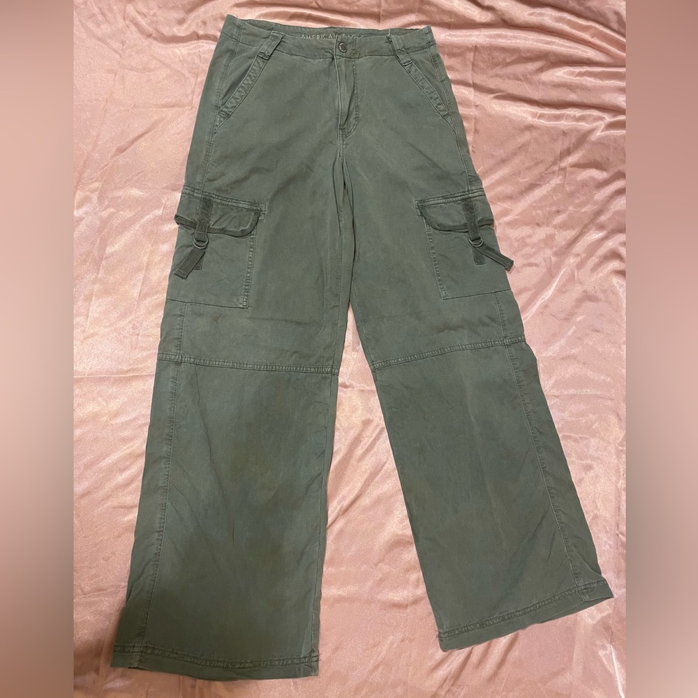 American Eagle Cargo Pants Wide Leg